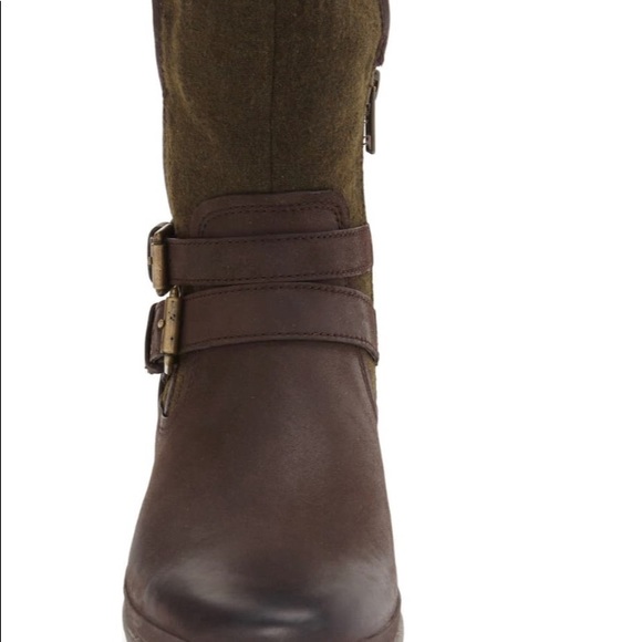 Ugg zip up brown leather boots size 7 - Picture 9 of 10